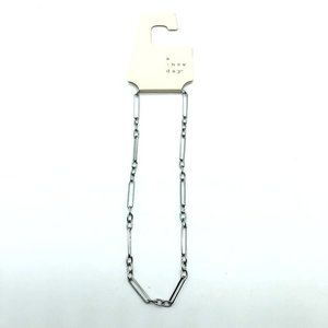 A New Day Necklace Chain Link Silver Tone